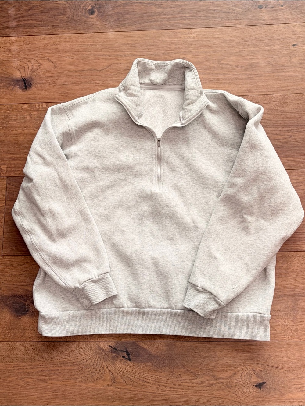 Lululemon Men's Quarter-Zip Sweater - Light Gray